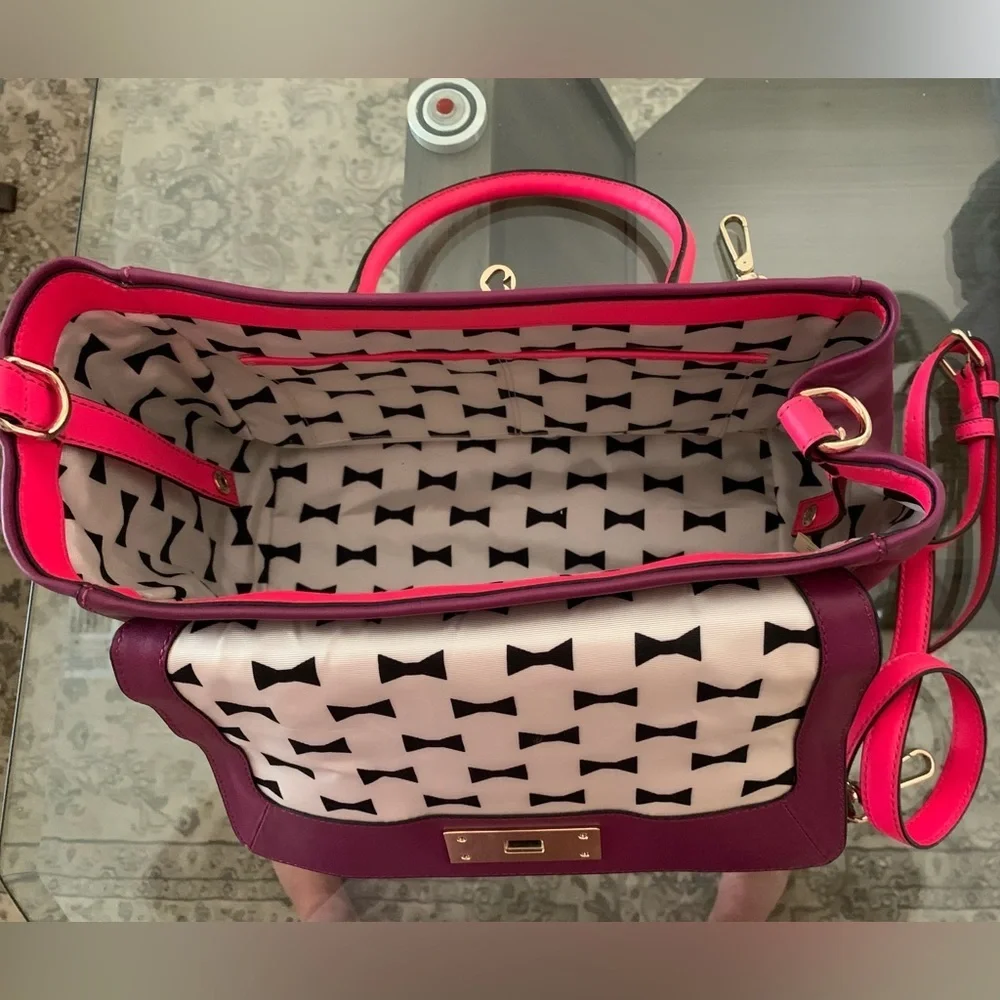 NWOT Kate Spade New York Moody Catherine Street Joanie Plum/Barbie Pink Satchel